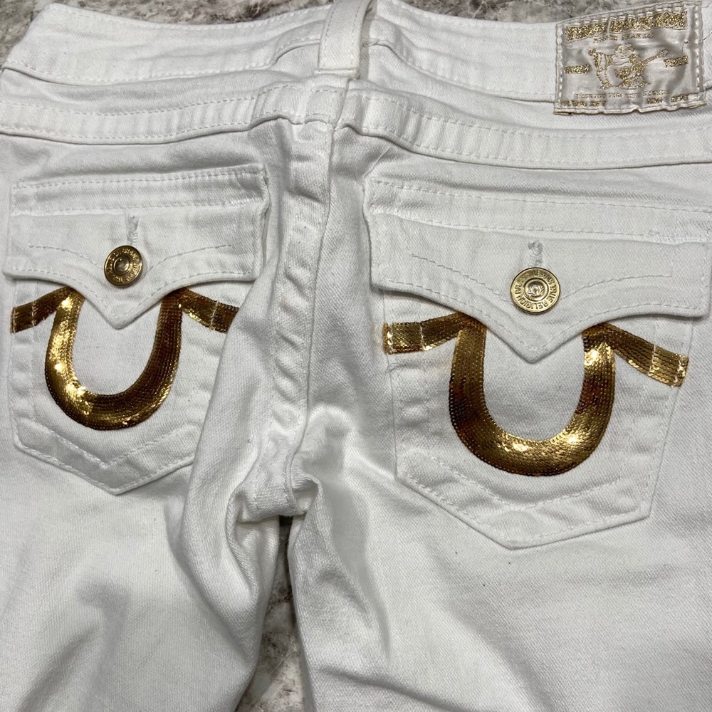 White True Religion Jean